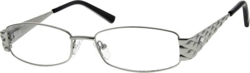 Silver Stainless Steel Full Rim Frame With Spring Hinges 408711 Men Full Rim Stainless Steel Eyeglasses #408711