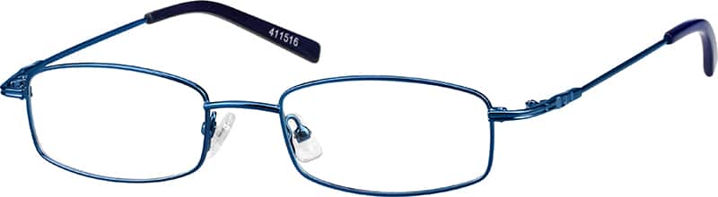 Metal-Alloy Rectangular Eyeglasses