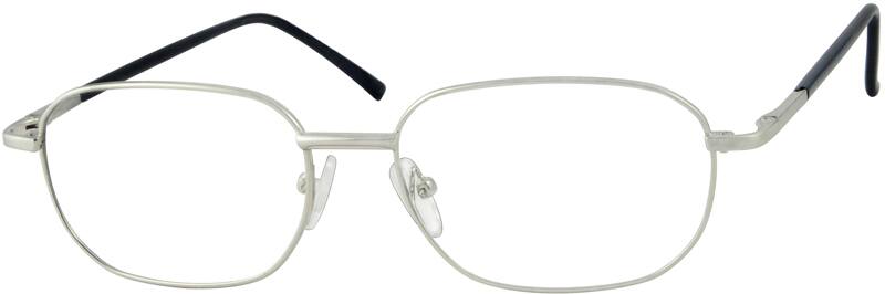 Silver Metal Alloy Full-Rim Frame with Spring Hinges 413811 Men Full Rim Metal Eyeglasses #413811