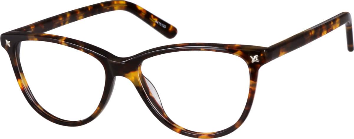 Zenni Tortoiseshell Womens Tortoiseshell Cat-Eye Eyeglasses