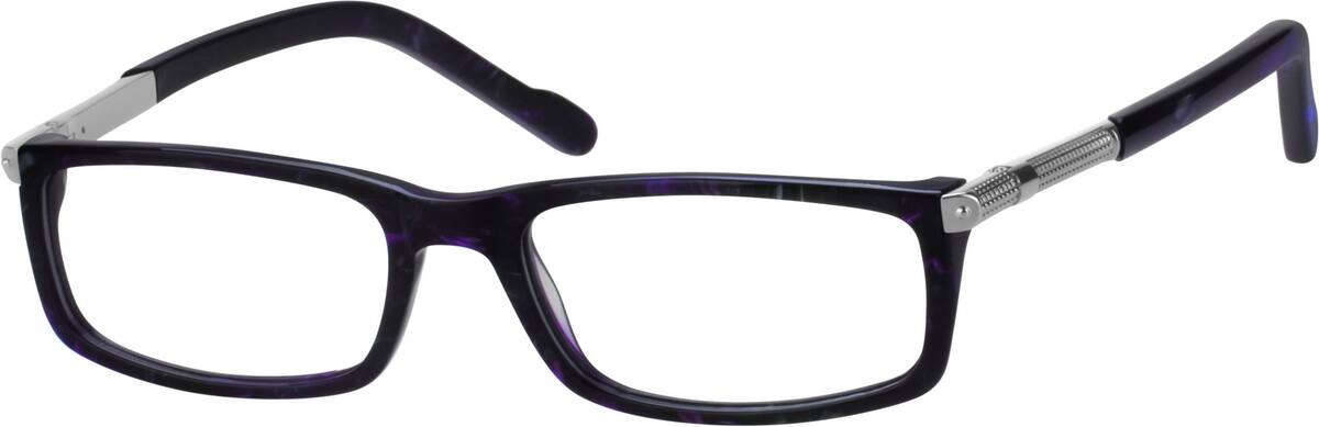 Black Acetate Full-Rim Frame with Spring Hinges 483521 Men Full Rim Acetate/Plastic Eyeglasses #483521