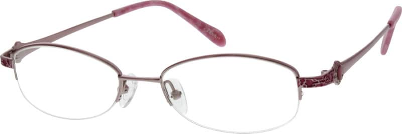 Pink Pure Titanium Half-Rim Frame 525819 Women Half Rim Titanium Eyeglasses #525819