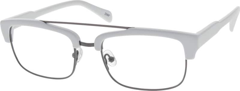 White Browline Sunglasses 5350 Zenni Optical Eyeglasses
