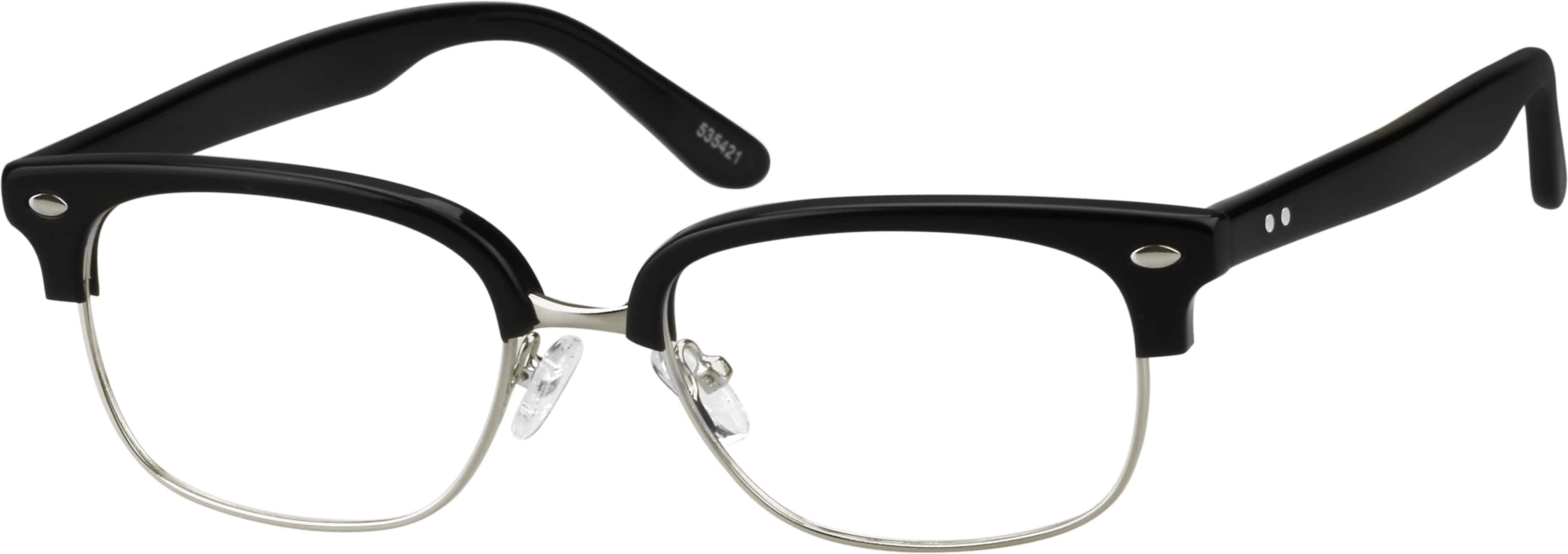 Zenni Black Browline Eyeglasses