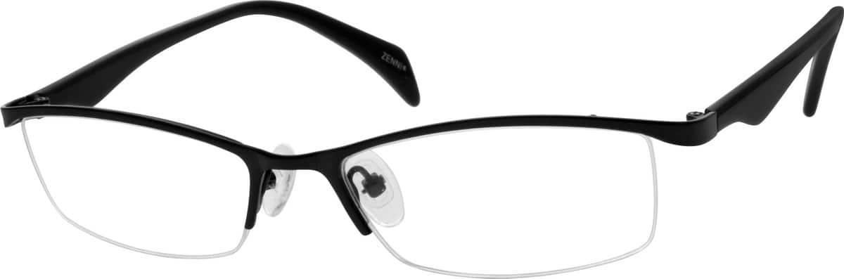 Best Eye Glasses 5357 Stainless Steel Half Rim Frame With Acetate Temples Best Eye Glasses Reviews 2049