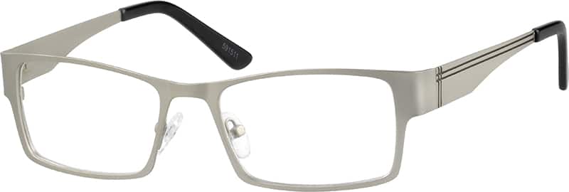 Silver Stainless Steel Full Rim Frame With Spring Hinge 5915 Zenni 