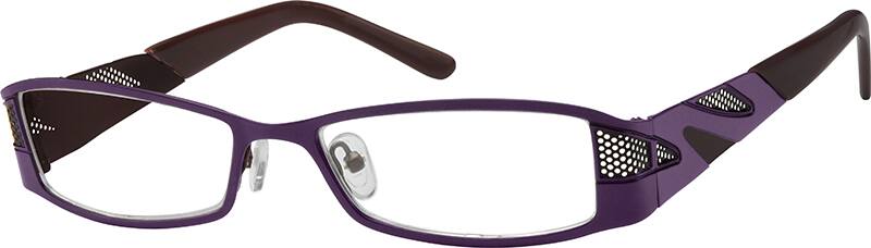 Purple Full-Rim Stainless Steel Frame 599617 Women Full Rim Stainless Steel Eyeglasses #599617