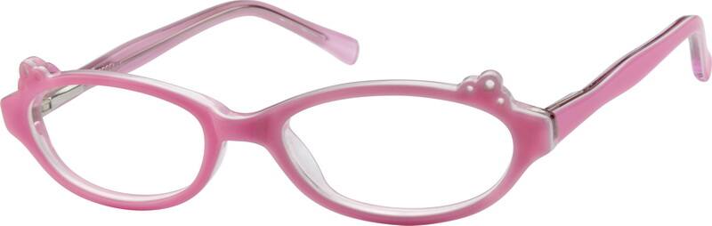 Pink Children's Acetate Full-rim Frame With Spring Hinge #6111 