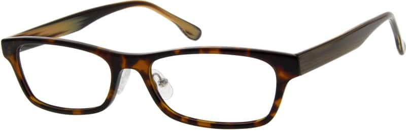 Tortoiseshell Acetate Full-Rim Frame 621725 Men Full Rim Acetate/Plastic Eyeglasses #621725