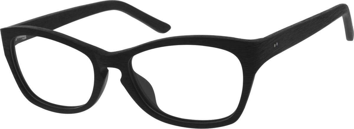 Black Acetate Full-Rim Frame 628721 Women Full Rim Acetate/Plastic Eyeglasses #628721