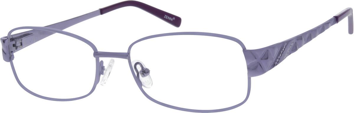 Purple Stainless Steel Full-Rim Frame With Spring Hinges 658617 Women Full Rim Stainless Steel Eyeglasses #658617