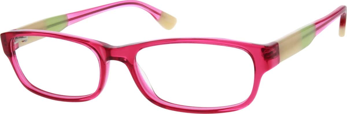 Pink Acetate Full-Rim Frame 663517 Women Full Rim Acetate/Plastic Eyeglasses #663517
