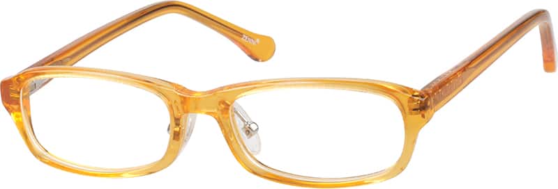 Orange Children's Acetate Frame With Spring Hinges 666422 Kids Full Rim Acetate/Plastic Eyeglasses #666422