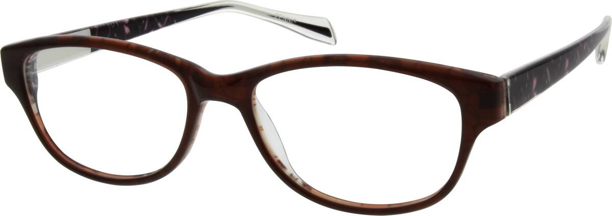 Brown Acetate Full-Rim Frame 666615 Women Full Rim Acetate/Plastic Eyeglasses #666615