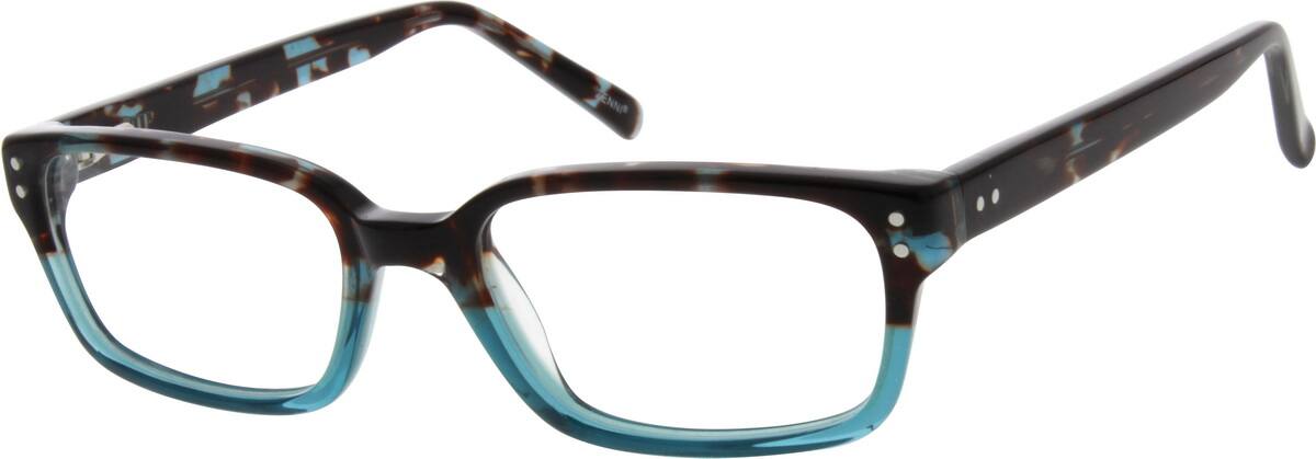 Blue Children's Acetate Frame with Spring Hinges 667326 Girl Full Rim Acetate/Plastic Eyeglasses #667326