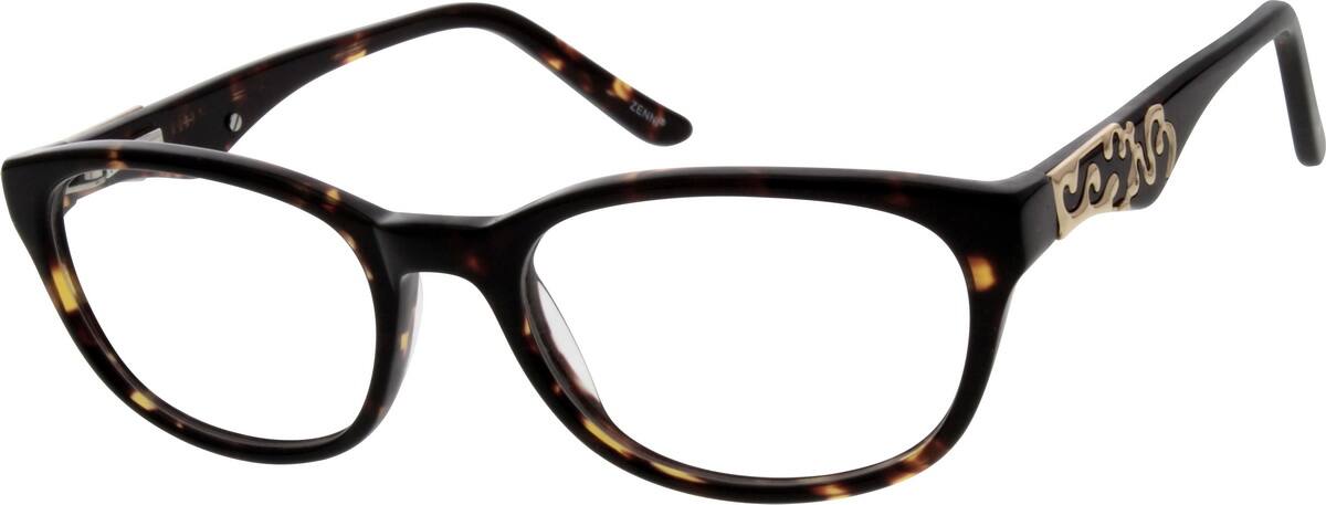 Tortoiseshell Acetate Full-Rim Frame 667425 Women Full Rim Acetate/Plastic Eyeglasses #667425