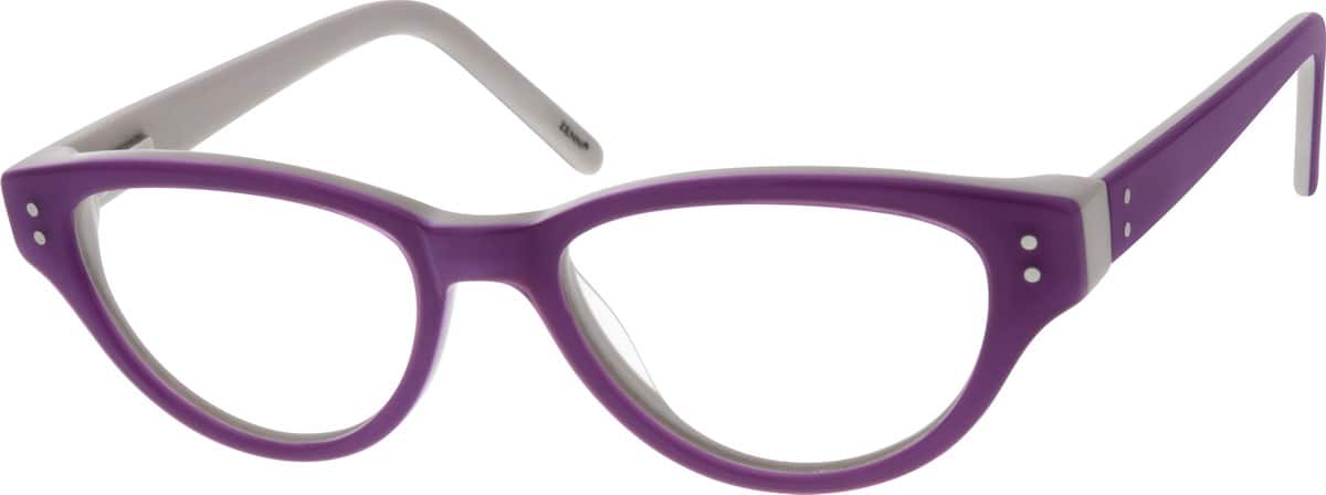 Purple Children's Acetate Frame with Spring Hinges 668117 Girl Full Rim Acetate/Plastic Eyeglasses #668117