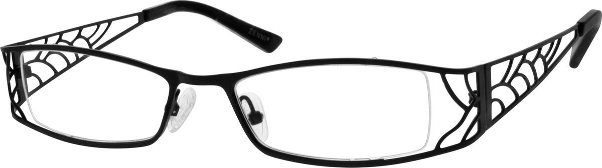 Black Stainless Steel Full-Rim Frame 681921 Women Full Rim Stainless Steel Eyeglasses #681921