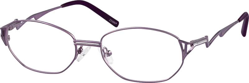 Purple Stainless Steel Full Rim Frame With Spring Hinges 6842 Zenni Optical Eyeglasses