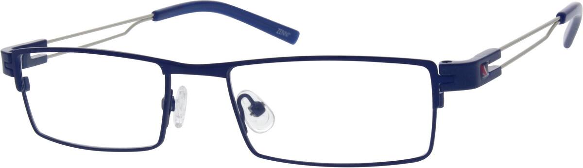Blue Stainless Steel Full-Rim Frame 687316 Unisex Full Rim Stainless Steel Eyeglasses #687316