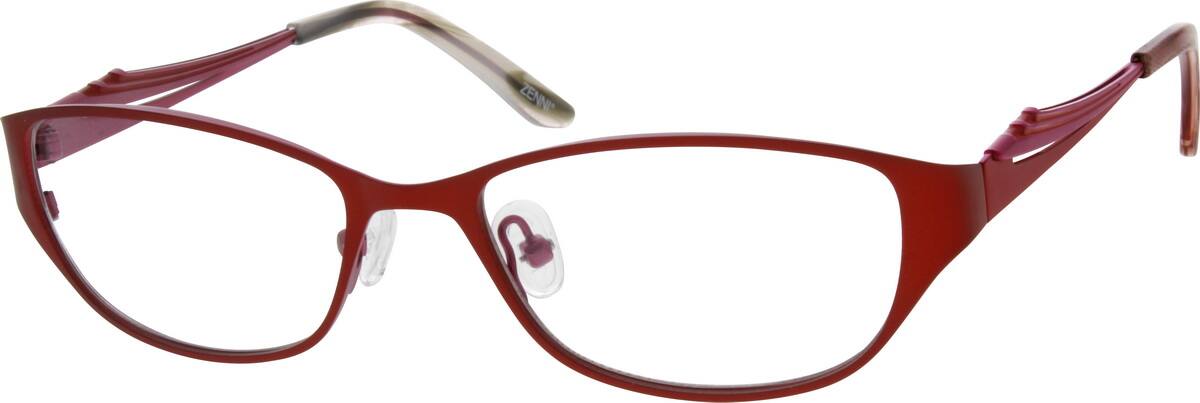 Blue Stainless Steel Full-Rim Frame with Acetate Temple ...