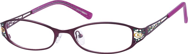 Purple Stainless Steel Full Rim Frame 6947 Zenni Optical Eyeglasses