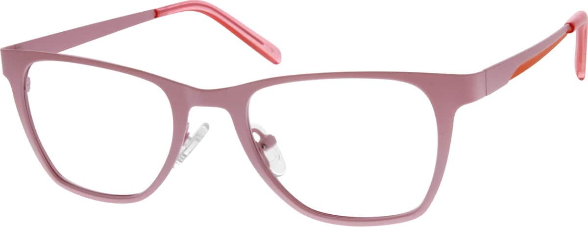 Pink Children's Stainless Steel Full-Rim Frame 698519 Girl Full Rim Stainless Steel Eyeglasses #698519