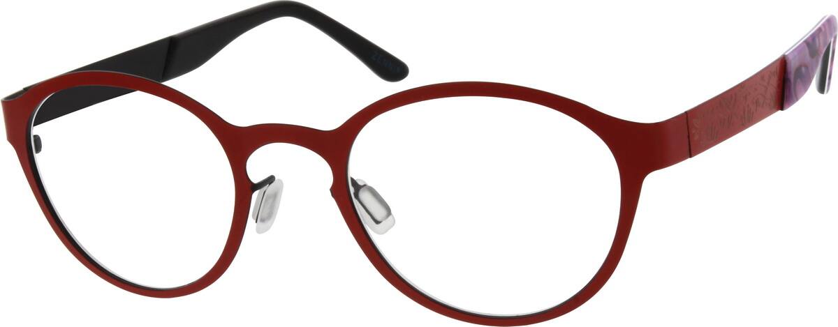 Red Stainless Steel Full Rim Frame 699218 Women Full Rim Stainless Steel Eyeglasses #699218