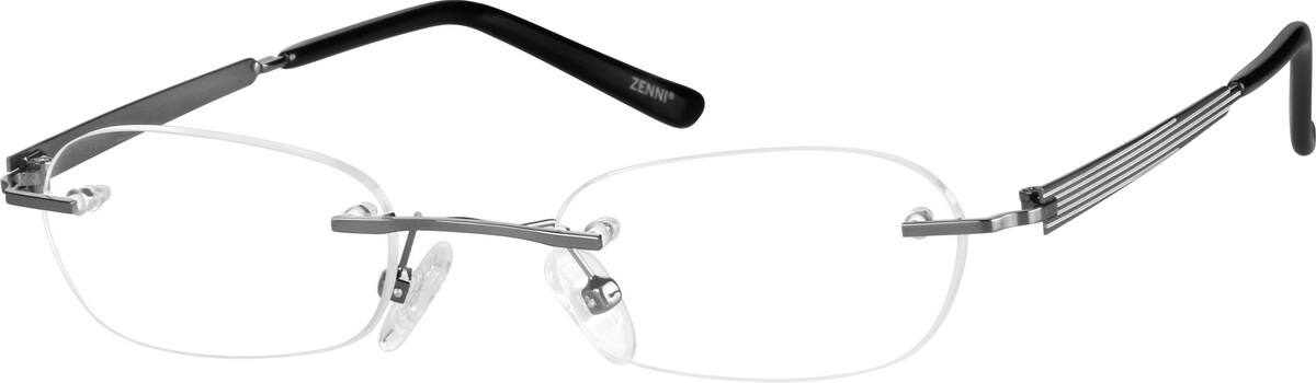 Gray Rimless Stainless Steel Frame 6996 Zenni Optical Eyeglasses