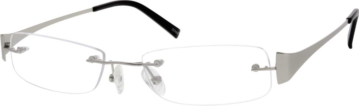 Silver Rimless Stainless Steel Frame Men Rimless Stainless Steel Eyeglasses #699711