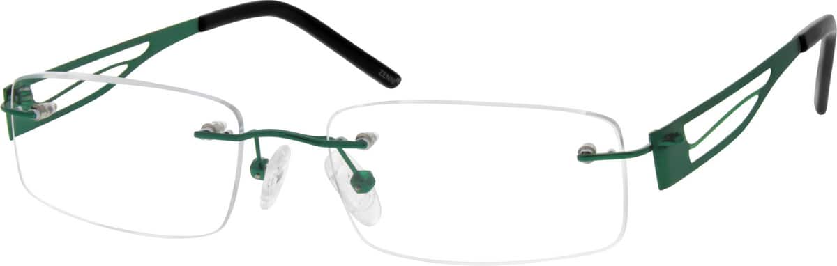 Green 6998 Rimless Stainless Steel Frame Green 6998 Rimless Stainless Steel Frame