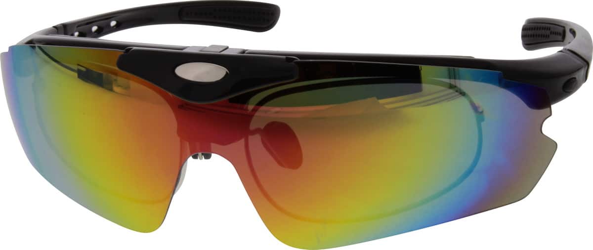 Black Prescription Wind Goggles 707721 Unisex Full Rim Acetate/Plastic Eyeglasses #707721