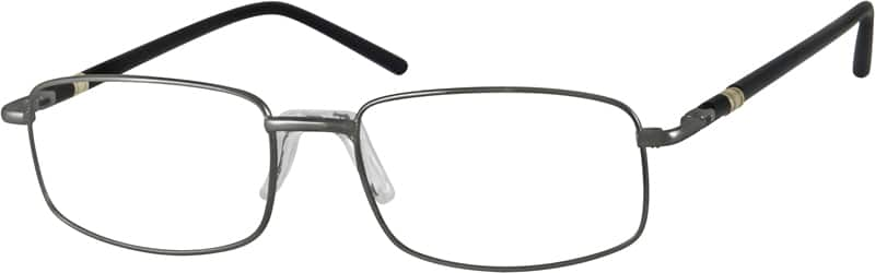 Gray Metal Alloy Full Rim Frame With Saddle Bridge 7106 Zenni Optical Eyeglasses