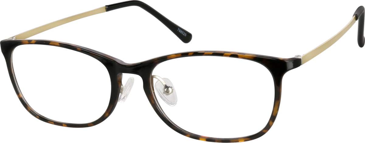 Tortoiseshell Mixed Materials Full-Rim Frame #7885 Zenni ...