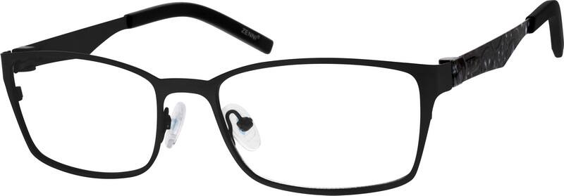 Black Stainless Steel Full Rim Frame With Spring Hinges 793621 Men Full Rim Stainless Steel Eyeglasses #793621