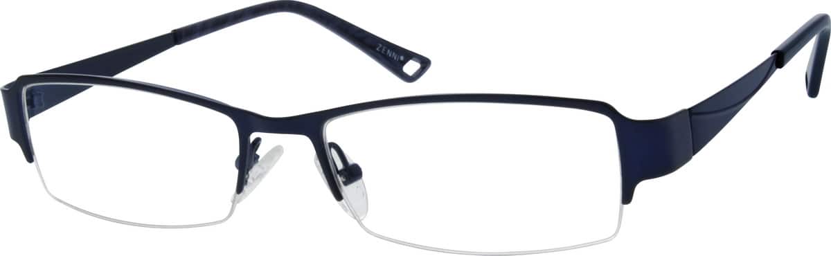 Blue Stainless Steel Half-rim Frame 797116 Men Half Rim Stainless Steel Eyeglasses #797116