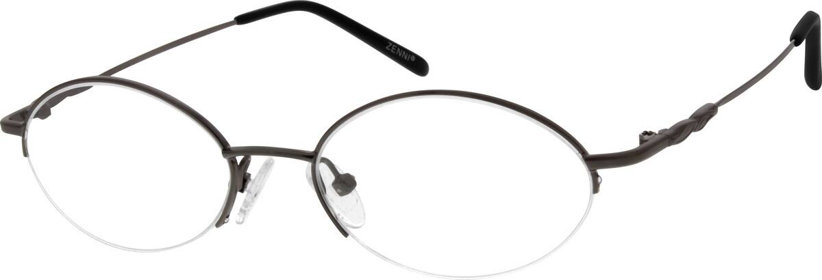 Gray Metal Alloy / Stainless Steel half-Rim Frame (Same Appearance as Frame #8720,4620,8620) 962012 Women Half Rim Stainless Steel Eyeglasses #962012