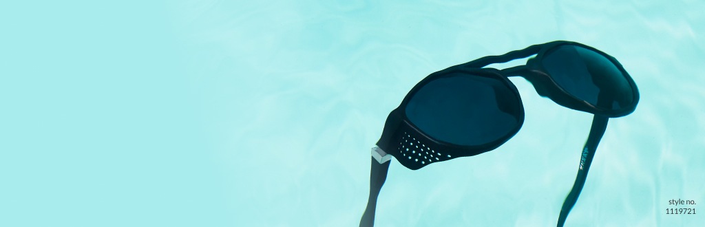 Image of Zenni premium aviator sunglasses #1119721 submerged in pool water.
