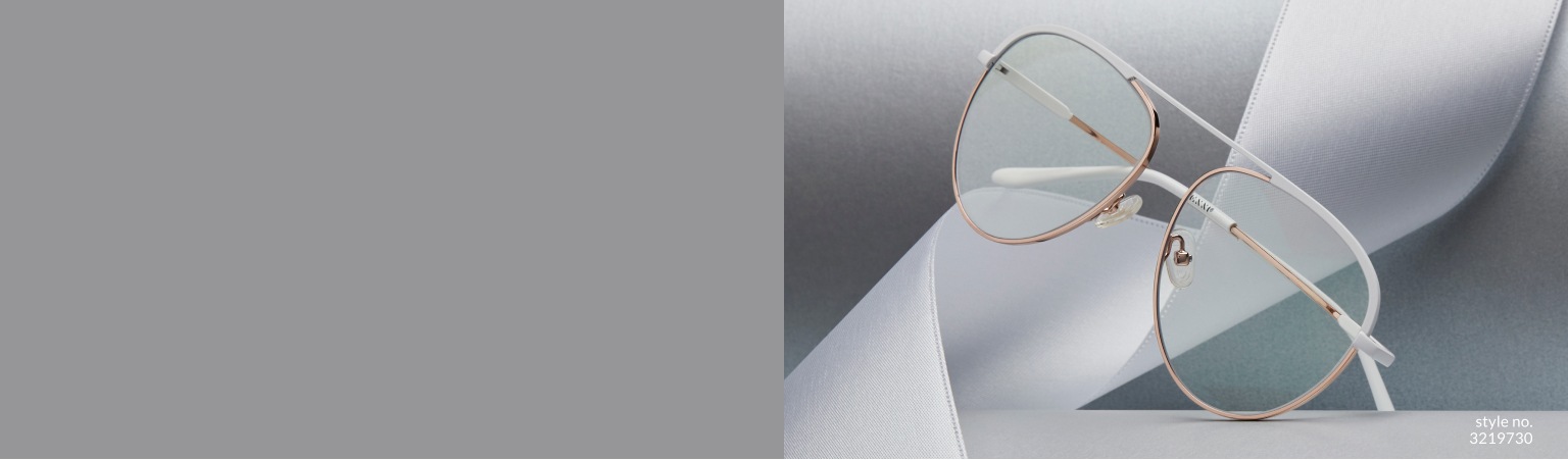 Image of Zenni aviator glasses #3219730 against a gray background with gray ribbon.