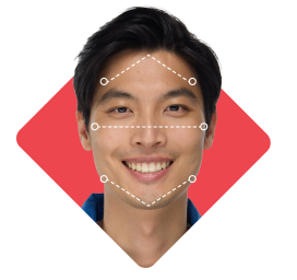 Diamond face shape