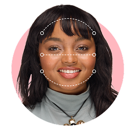 Round face shape