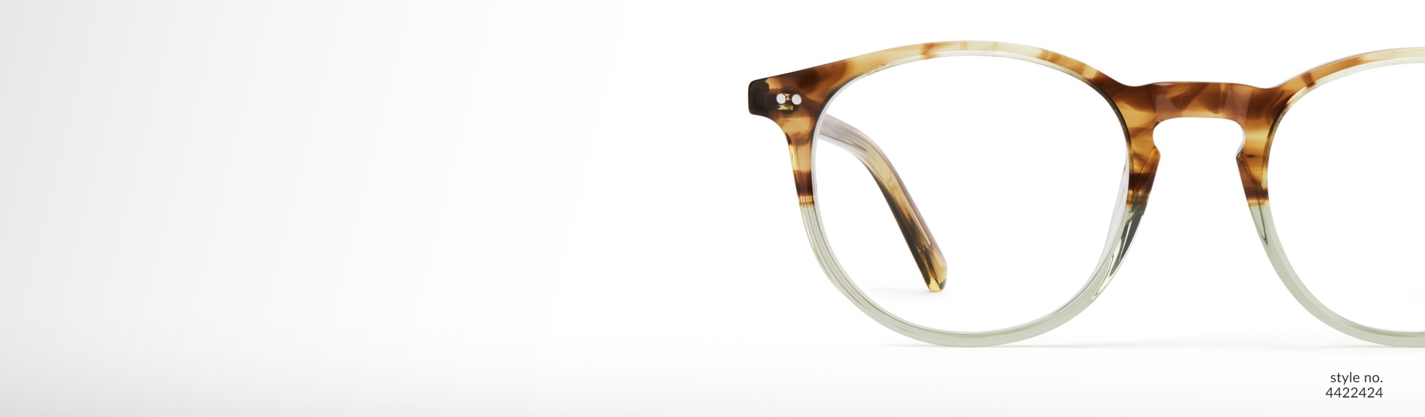 Image of Zenni two-tone round glasses #4422424.
