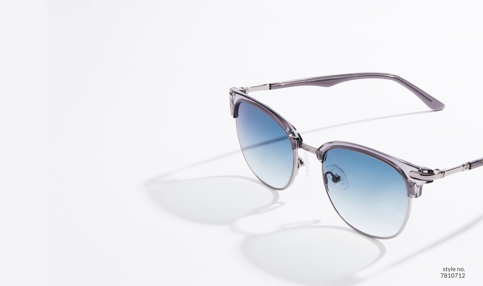 Image of zenni browline glasses #7810712, casting a shadow against a white background.