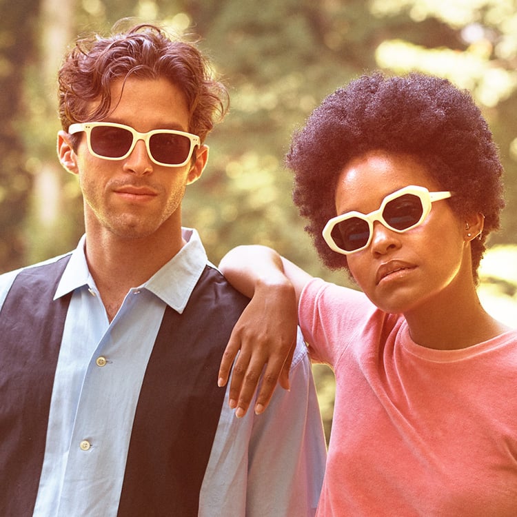A couple enjoying their free time wearing zenni glasses