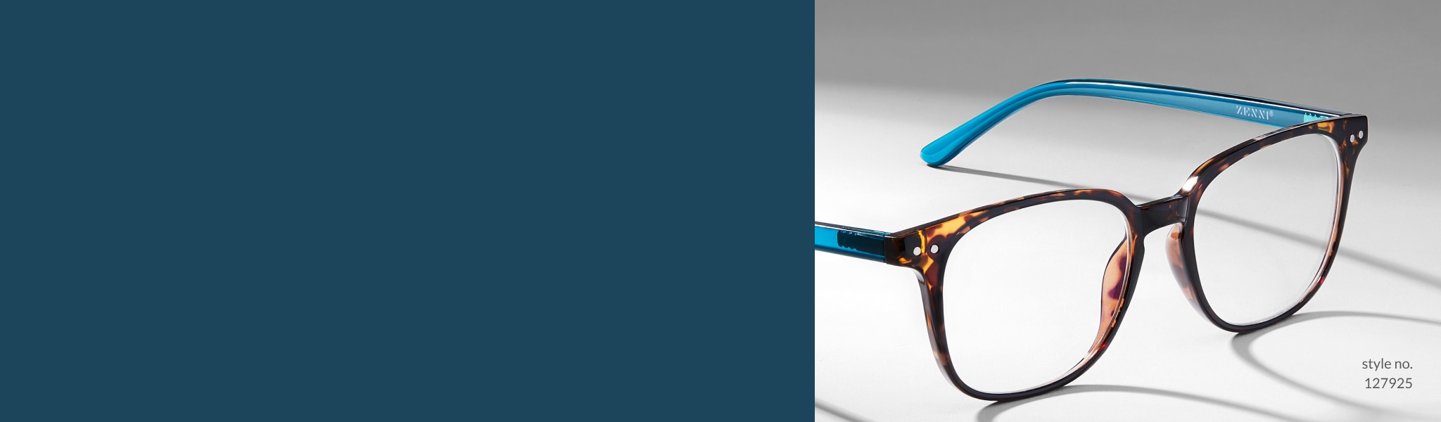 Zenni square tortoiseshell glasses #127925.