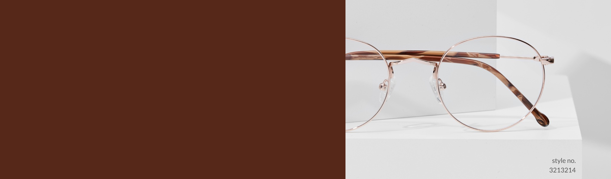 Zenni round gold glasses #3213214.