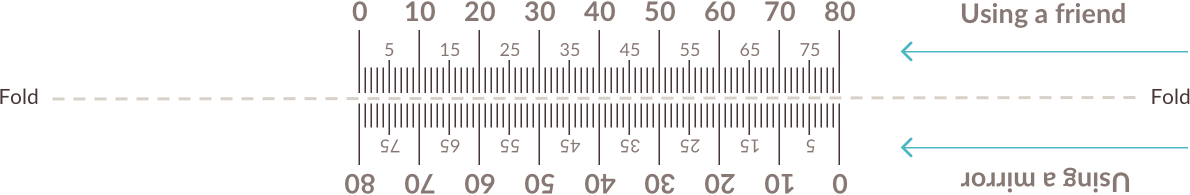 Example of printable PD ruler.