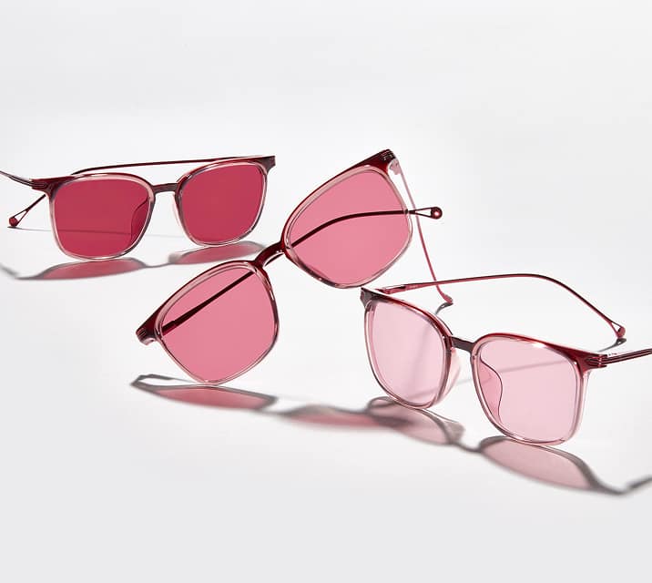 Zenni FL-41 lenses for Light Sensitivity relief comes in three tints