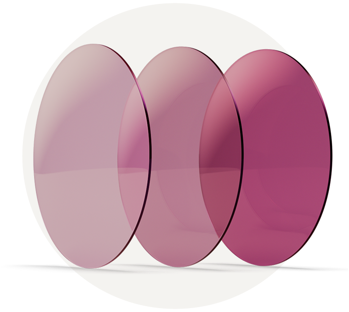 Zenni FL-41 Lenses in three tints for Light Sensitivity and Migraines