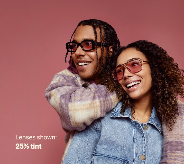 Man outdoors wearing Zenni Migraine Glasses for Light Sensitivity